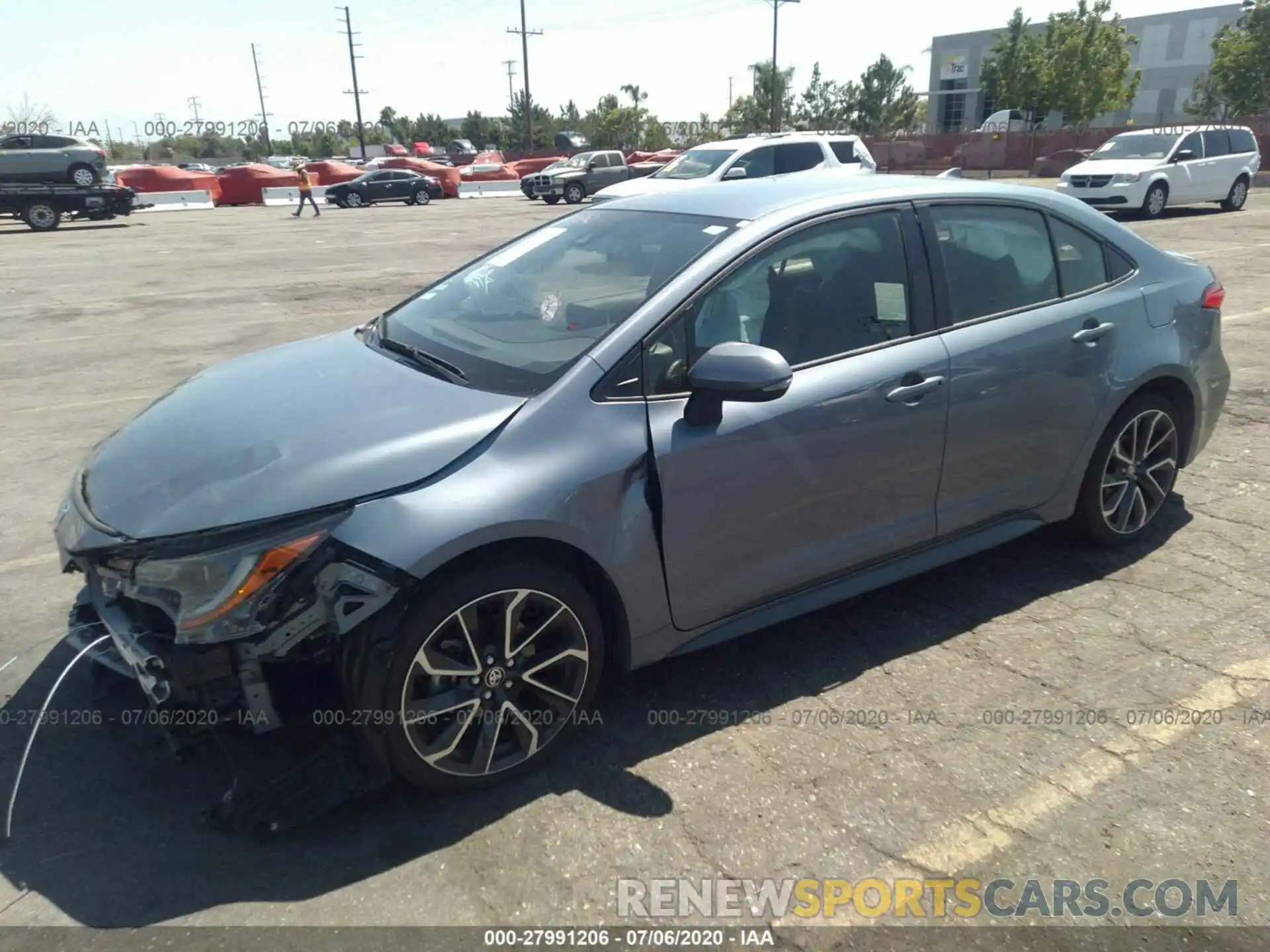 2 Photograph of a damaged car JTDS4RCE0LJ007778 TOYOTA COROLLA 2020