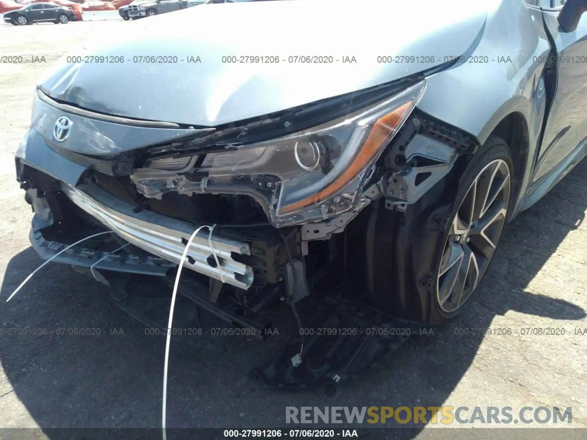 6 Photograph of a damaged car JTDS4RCE0LJ007778 TOYOTA COROLLA 2020