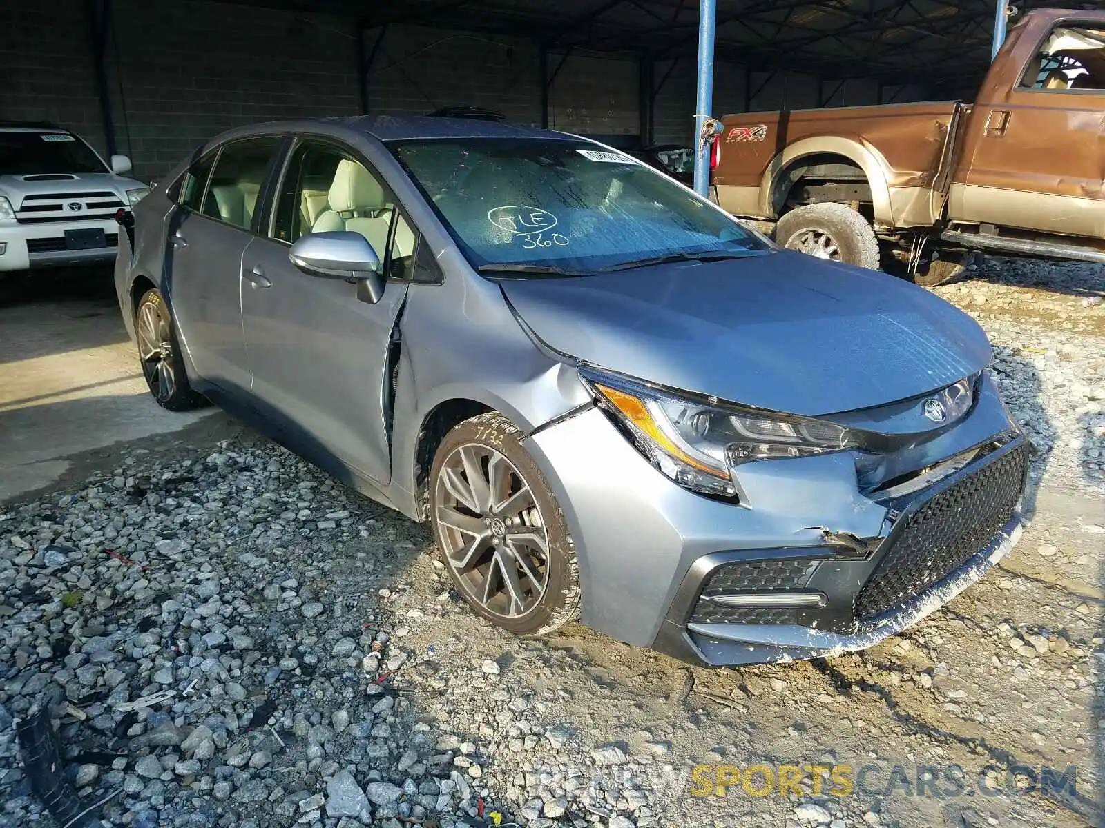 1 Photograph of a damaged car JTDS4RCE0LJ007909 TOYOTA COROLLA 2020