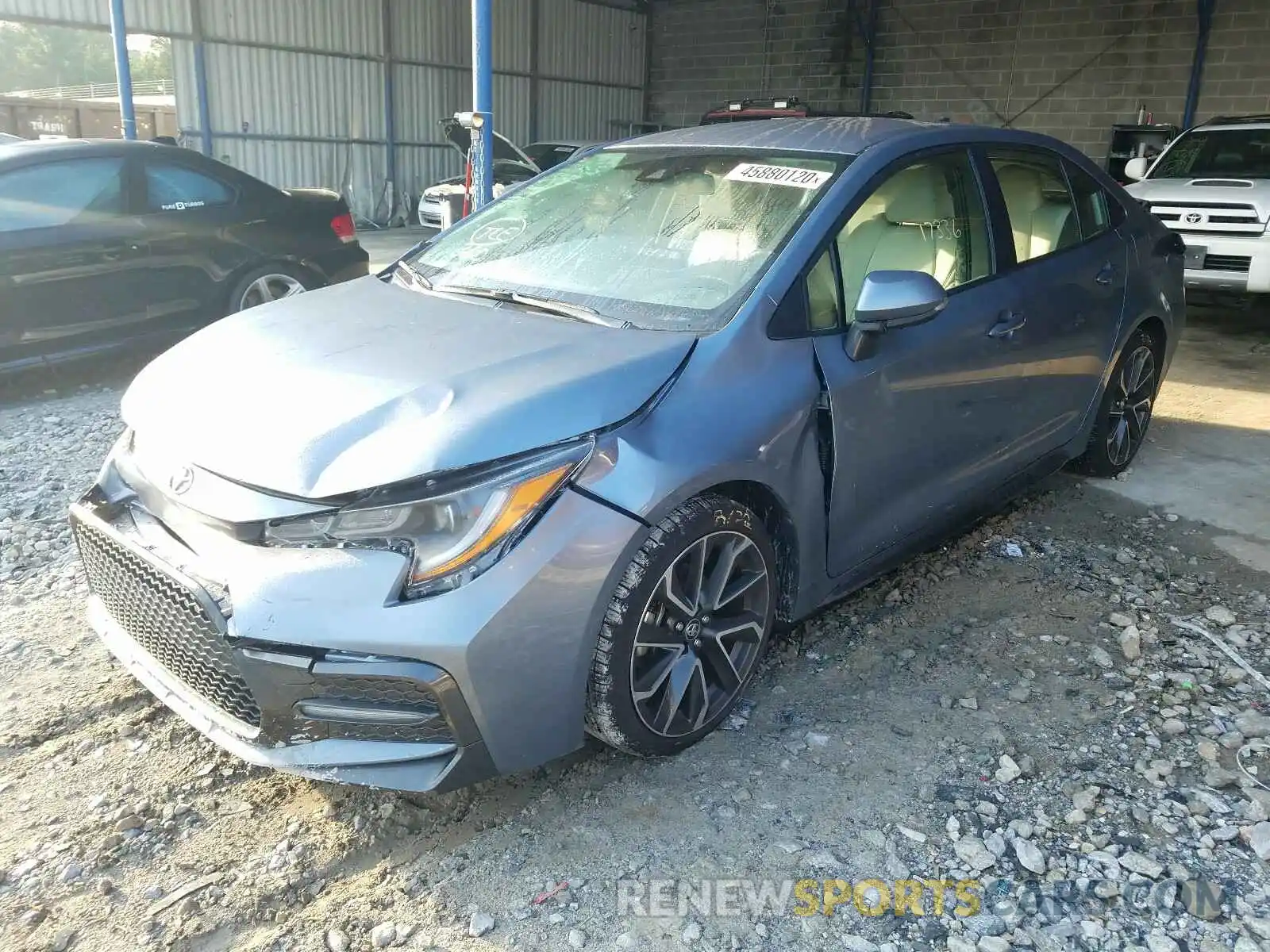 2 Photograph of a damaged car JTDS4RCE0LJ007909 TOYOTA COROLLA 2020