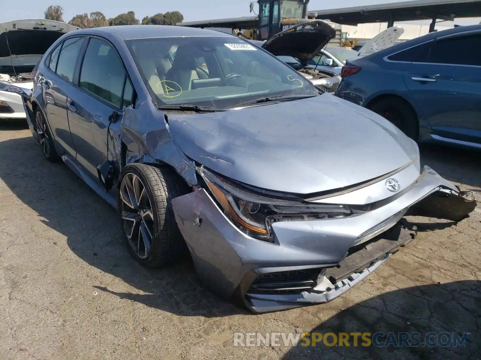 1 Photograph of a damaged car JTDS4RCE0LJ008493 TOYOTA COROLLA 2020