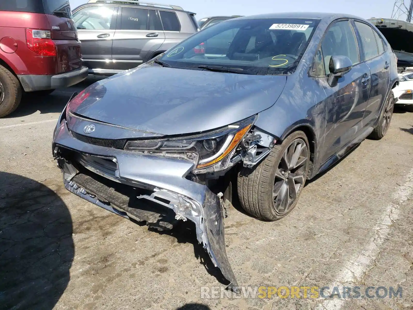 2 Photograph of a damaged car JTDS4RCE0LJ008493 TOYOTA COROLLA 2020