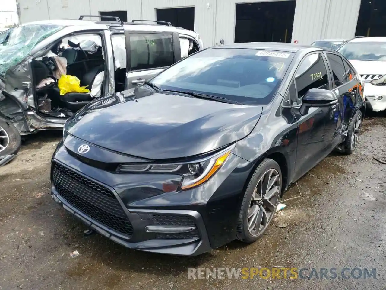 2 Photograph of a damaged car JTDS4RCE0LJ008655 TOYOTA COROLLA 2020