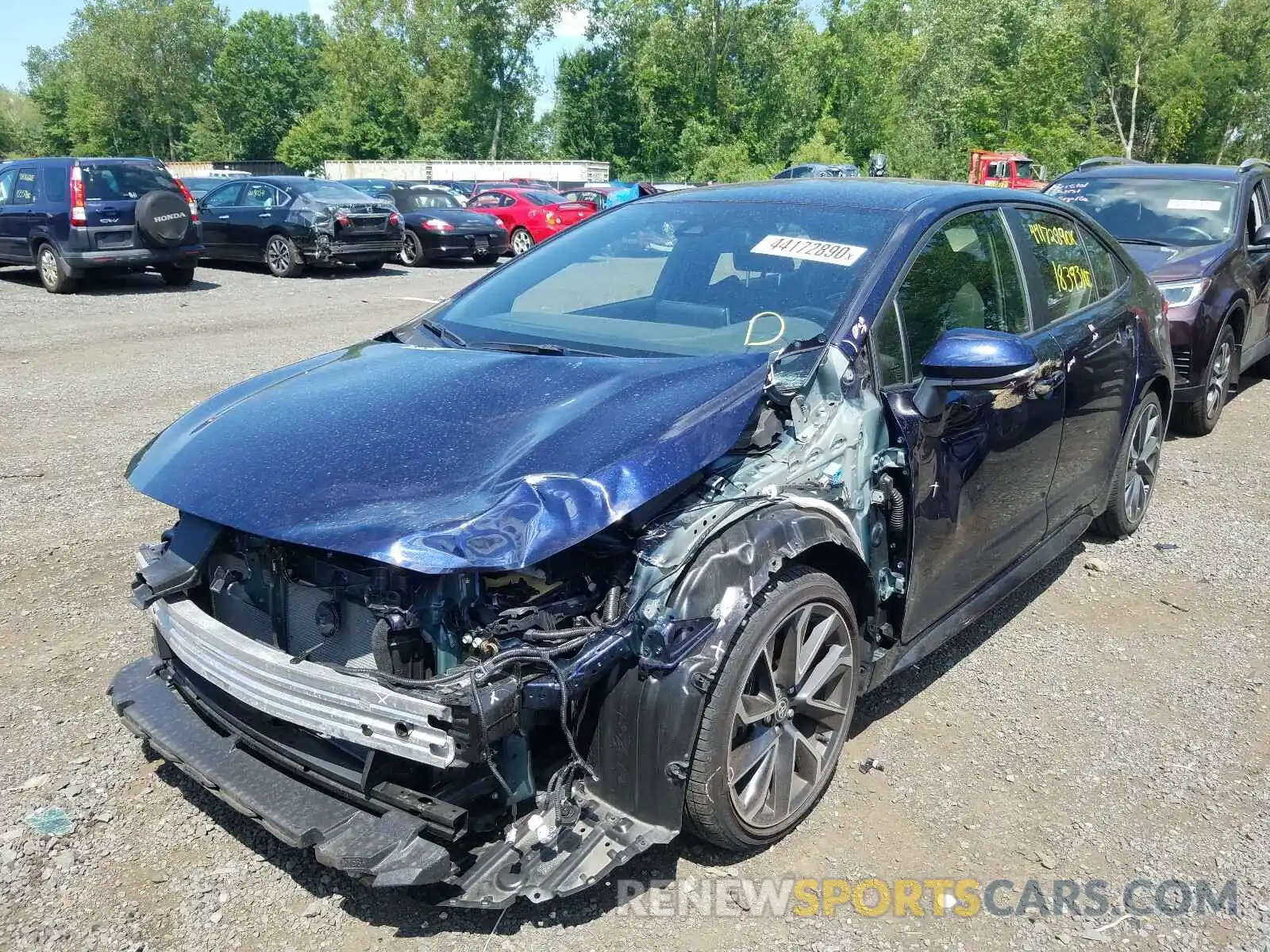 2 Photograph of a damaged car JTDS4RCE0LJ009787 TOYOTA COROLLA 2020