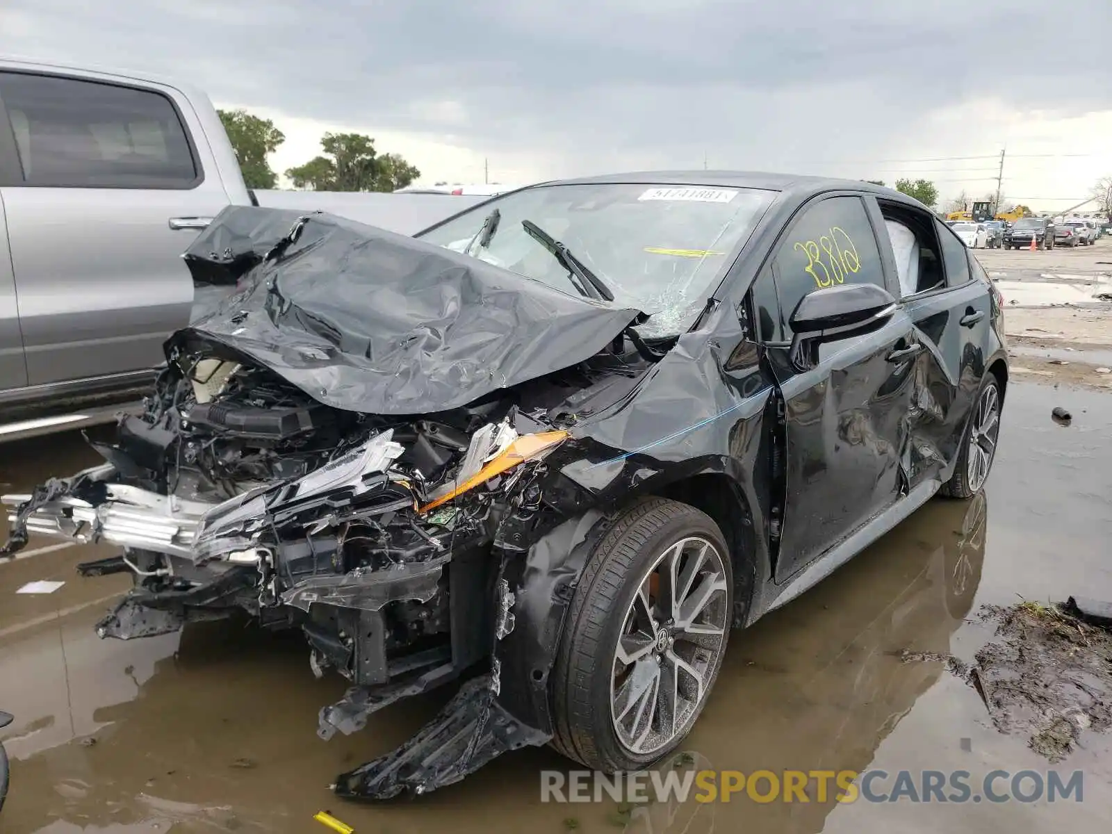 2 Photograph of a damaged car JTDS4RCE0LJ010003 TOYOTA COROLLA 2020