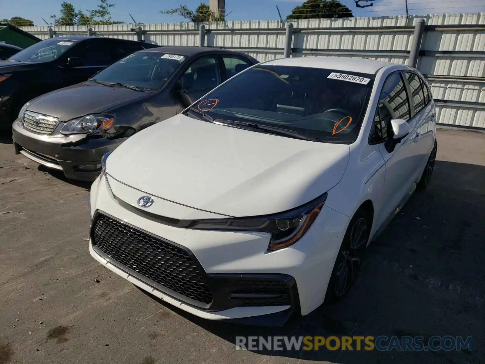 2 Photograph of a damaged car JTDS4RCE0LJ010423 TOYOTA COROLLA 2020