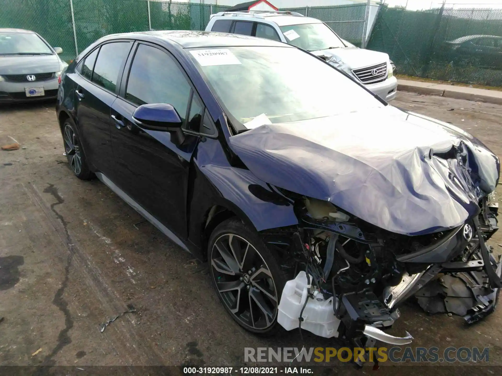 1 Photograph of a damaged car JTDS4RCE0LJ010776 TOYOTA COROLLA 2020