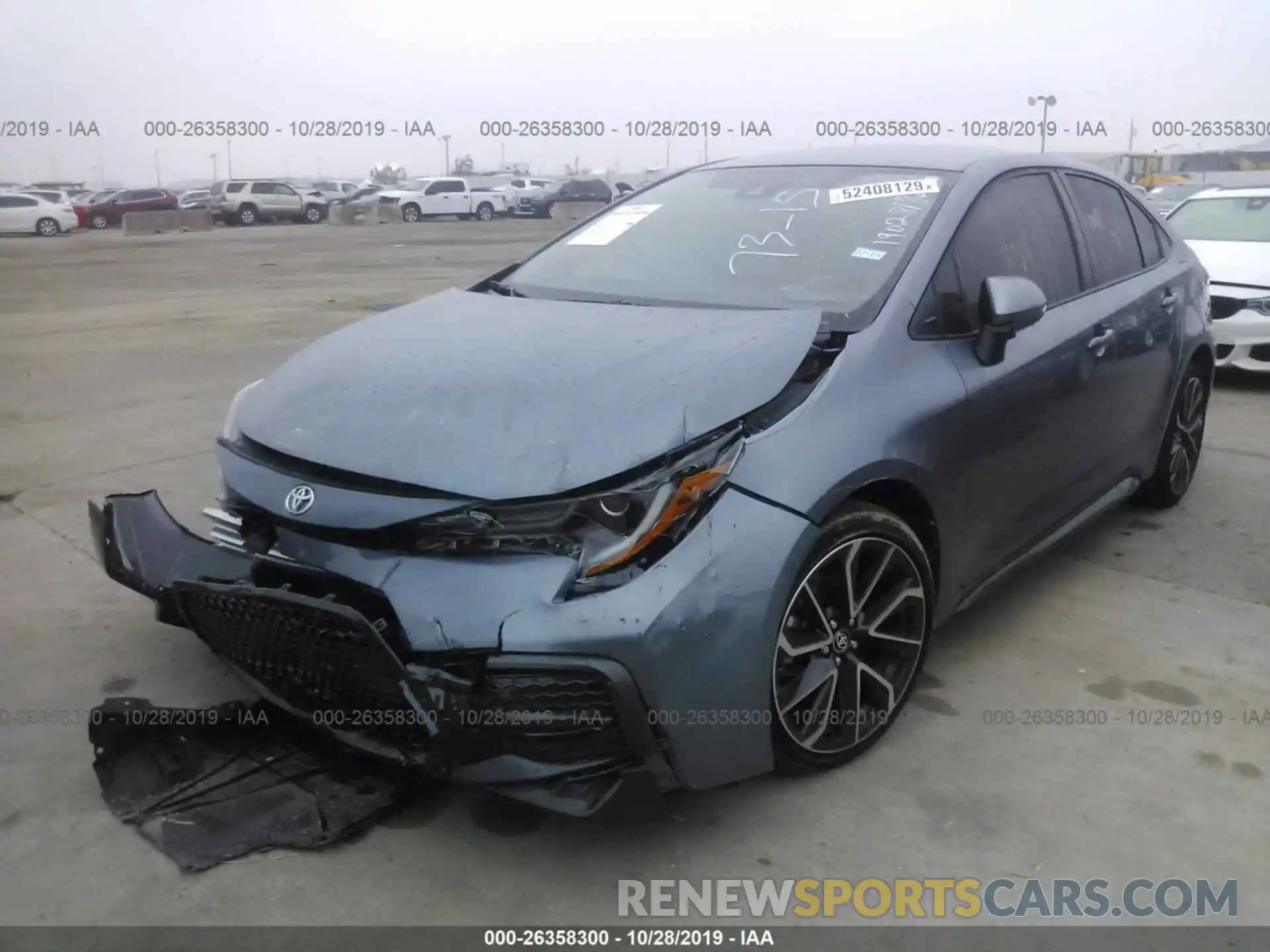 2 Photograph of a damaged car JTDS4RCE0LJ010809 TOYOTA COROLLA 2020