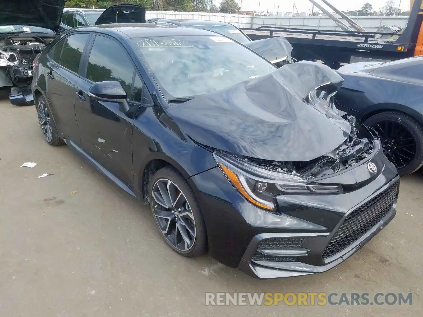 1 Photograph of a damaged car JTDS4RCE0LJ011619 TOYOTA COROLLA 2020