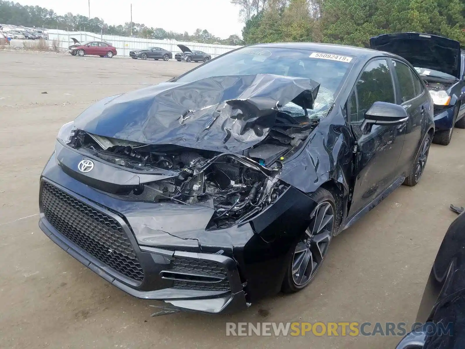 2 Photograph of a damaged car JTDS4RCE0LJ011619 TOYOTA COROLLA 2020