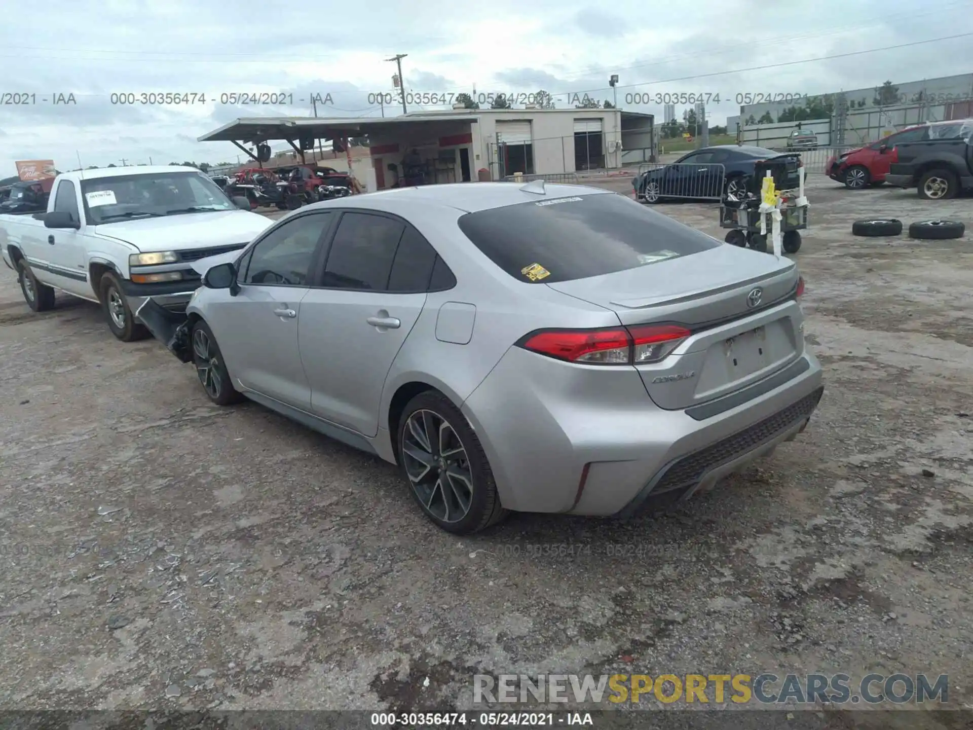 3 Photograph of a damaged car JTDS4RCE0LJ012088 TOYOTA COROLLA 2020