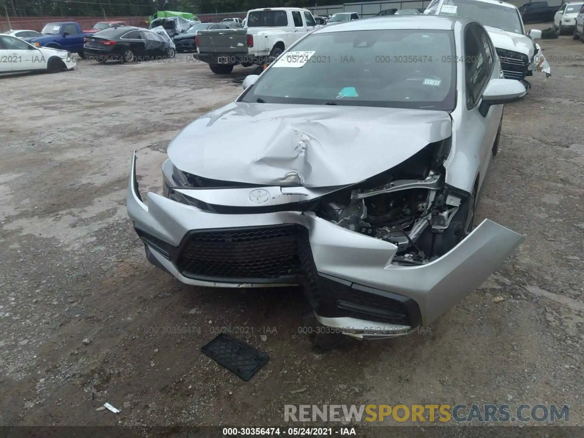 6 Photograph of a damaged car JTDS4RCE0LJ012088 TOYOTA COROLLA 2020