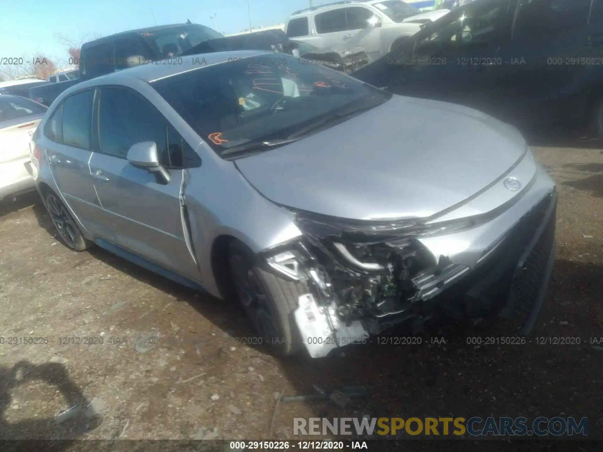 1 Photograph of a damaged car JTDS4RCE0LJ012270 TOYOTA COROLLA 2020