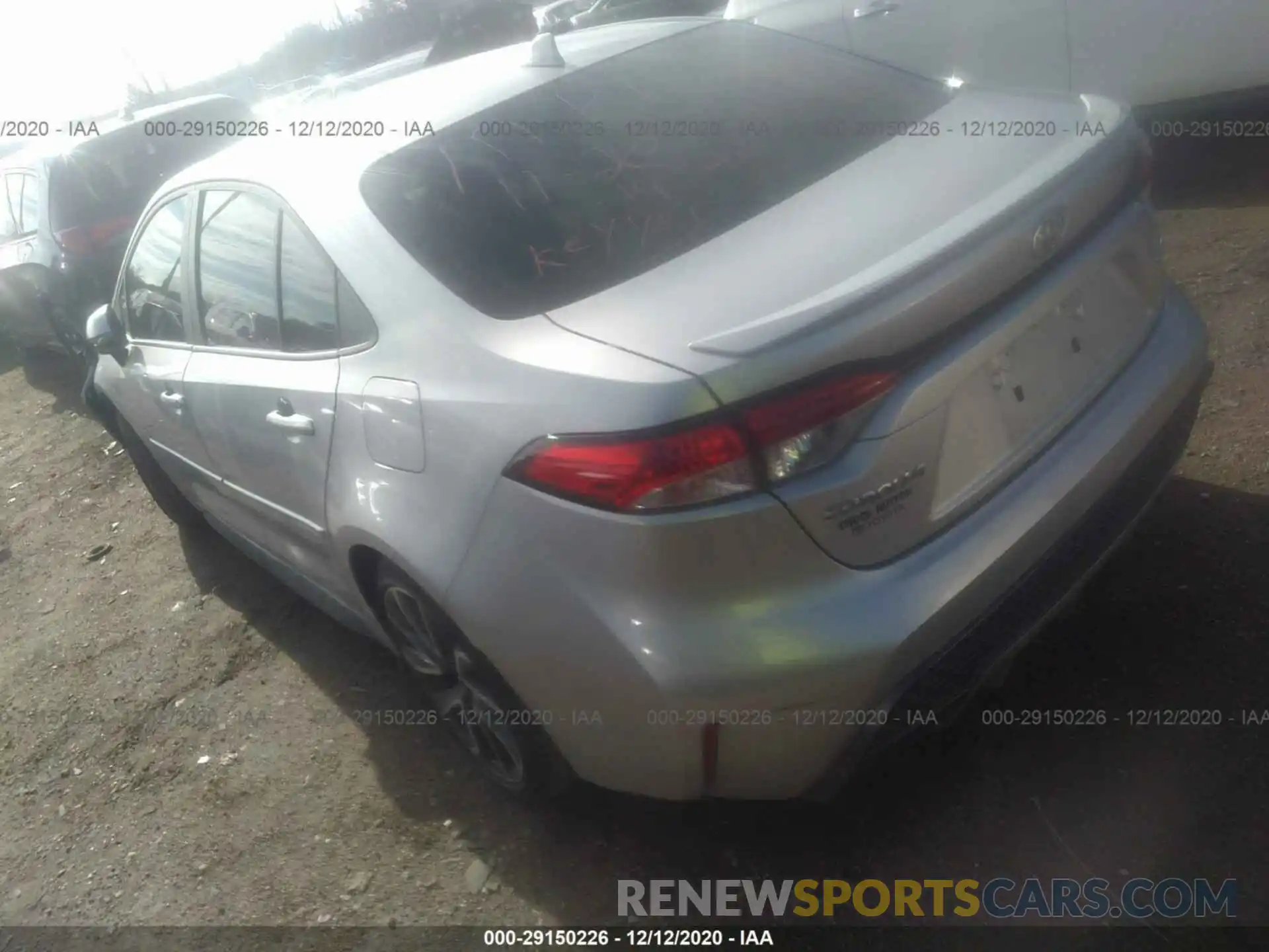 3 Photograph of a damaged car JTDS4RCE0LJ012270 TOYOTA COROLLA 2020