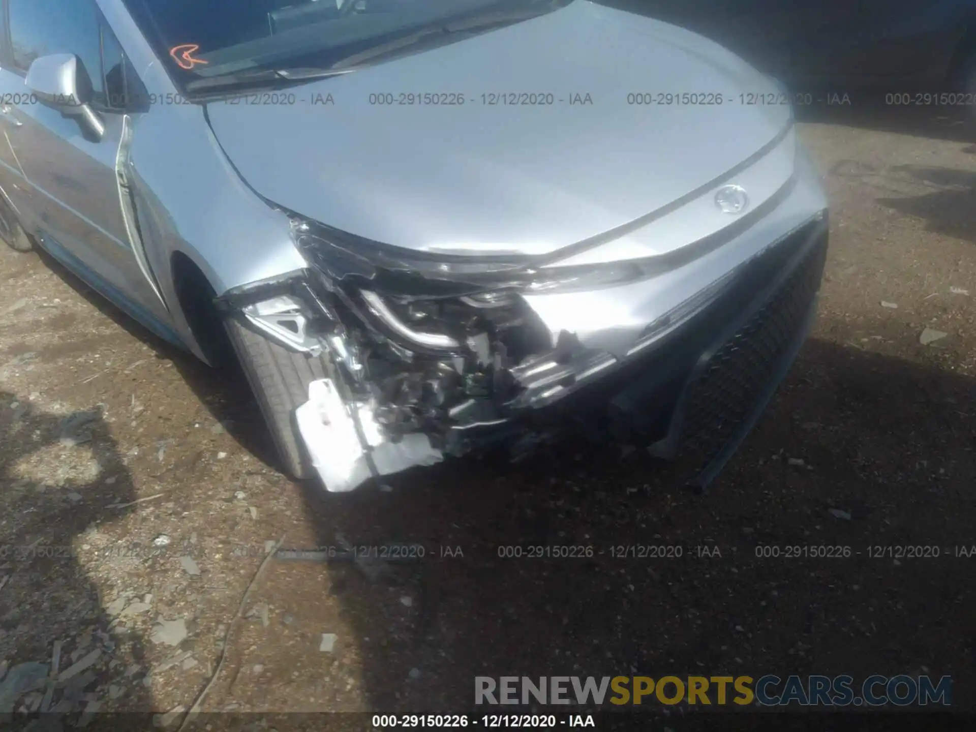 6 Photograph of a damaged car JTDS4RCE0LJ012270 TOYOTA COROLLA 2020