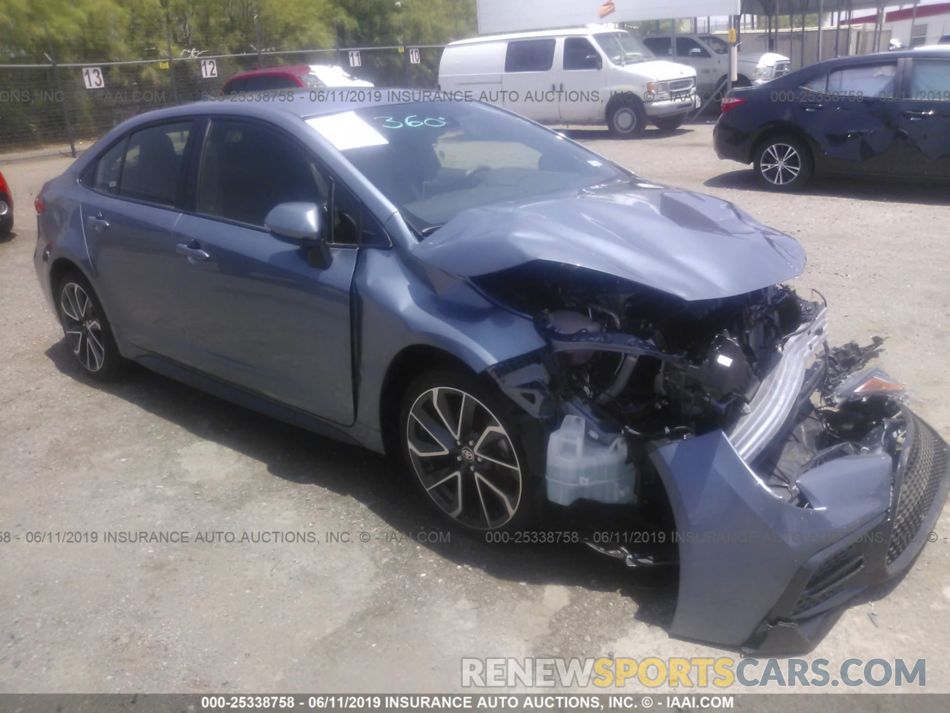 1 Photograph of a damaged car JTDS4RCE0LJ012477 TOYOTA COROLLA 2020