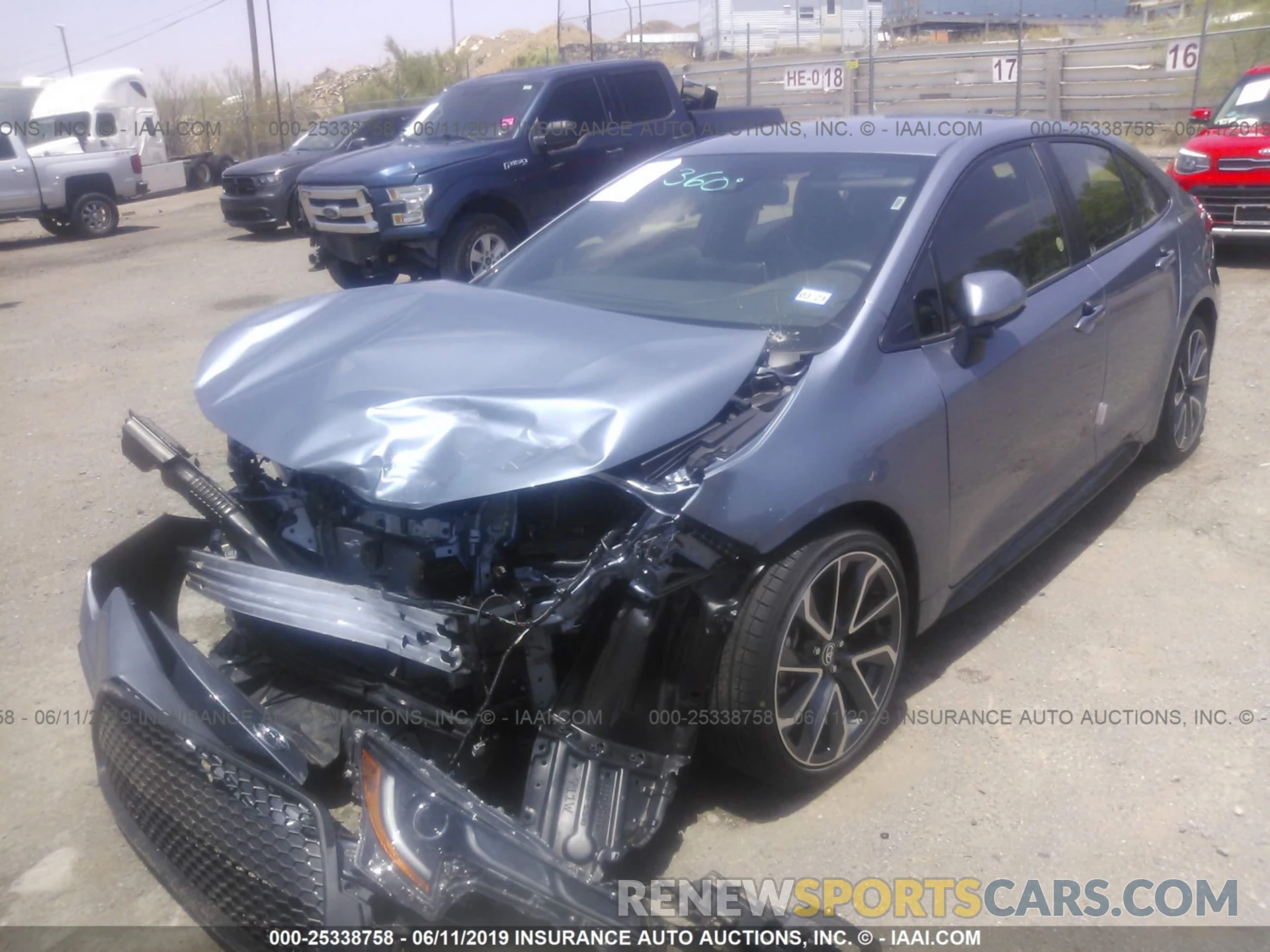 2 Photograph of a damaged car JTDS4RCE0LJ012477 TOYOTA COROLLA 2020