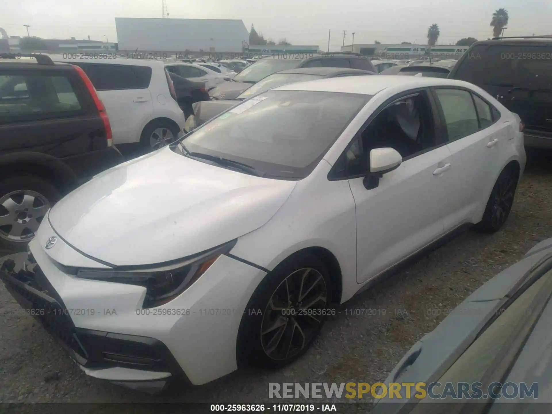 2 Photograph of a damaged car JTDS4RCE0LJ012625 TOYOTA COROLLA 2020