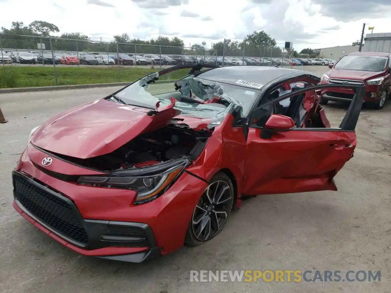 2 Photograph of a damaged car JTDS4RCE0LJ015198 TOYOTA COROLLA 2020