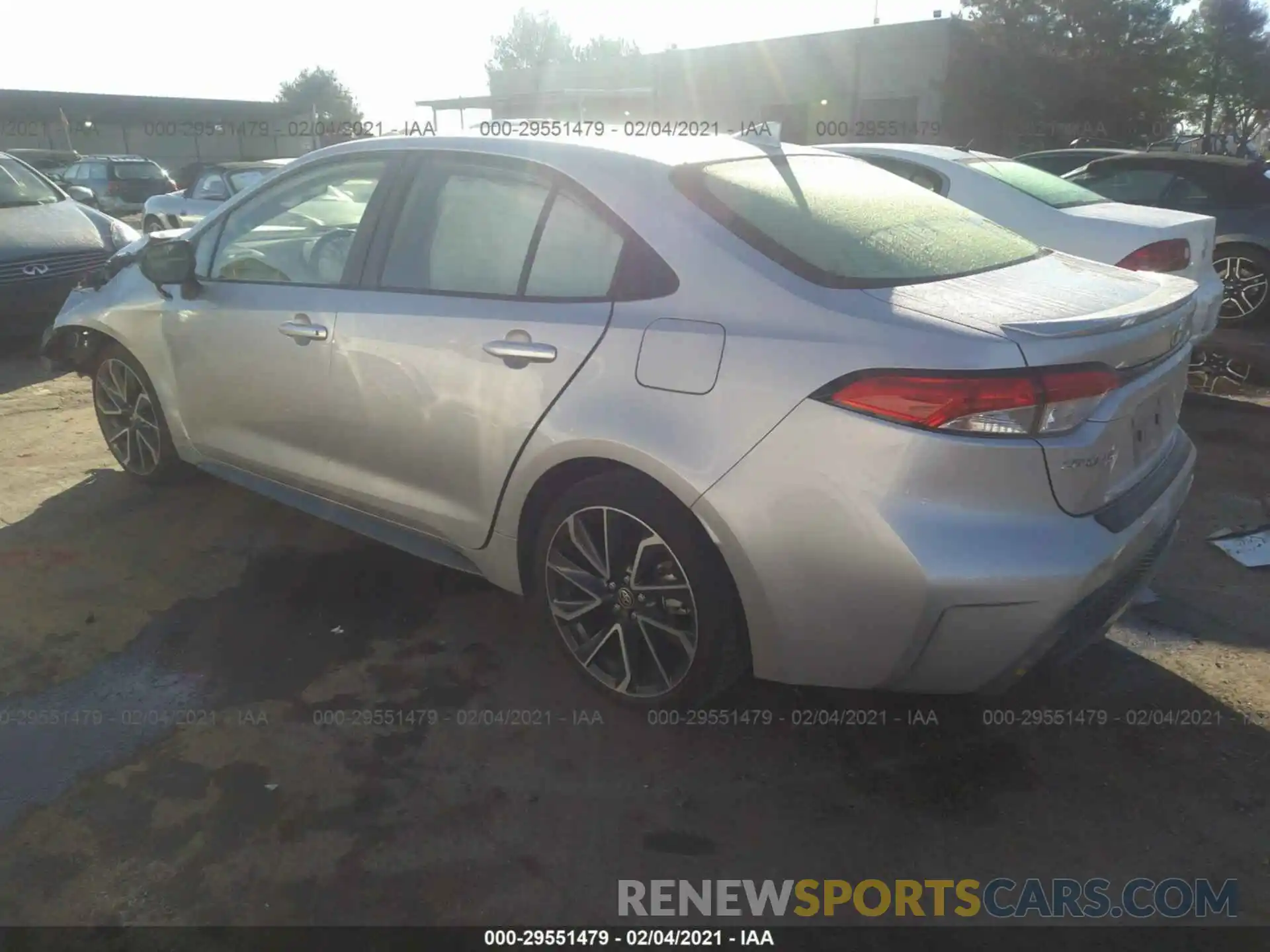 3 Photograph of a damaged car JTDS4RCE0LJ016304 TOYOTA COROLLA 2020