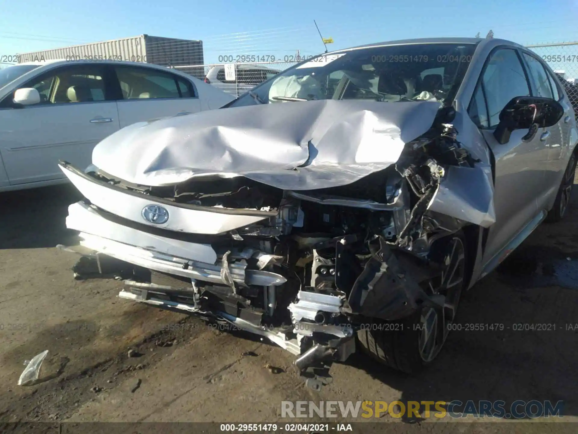 6 Photograph of a damaged car JTDS4RCE0LJ016304 TOYOTA COROLLA 2020