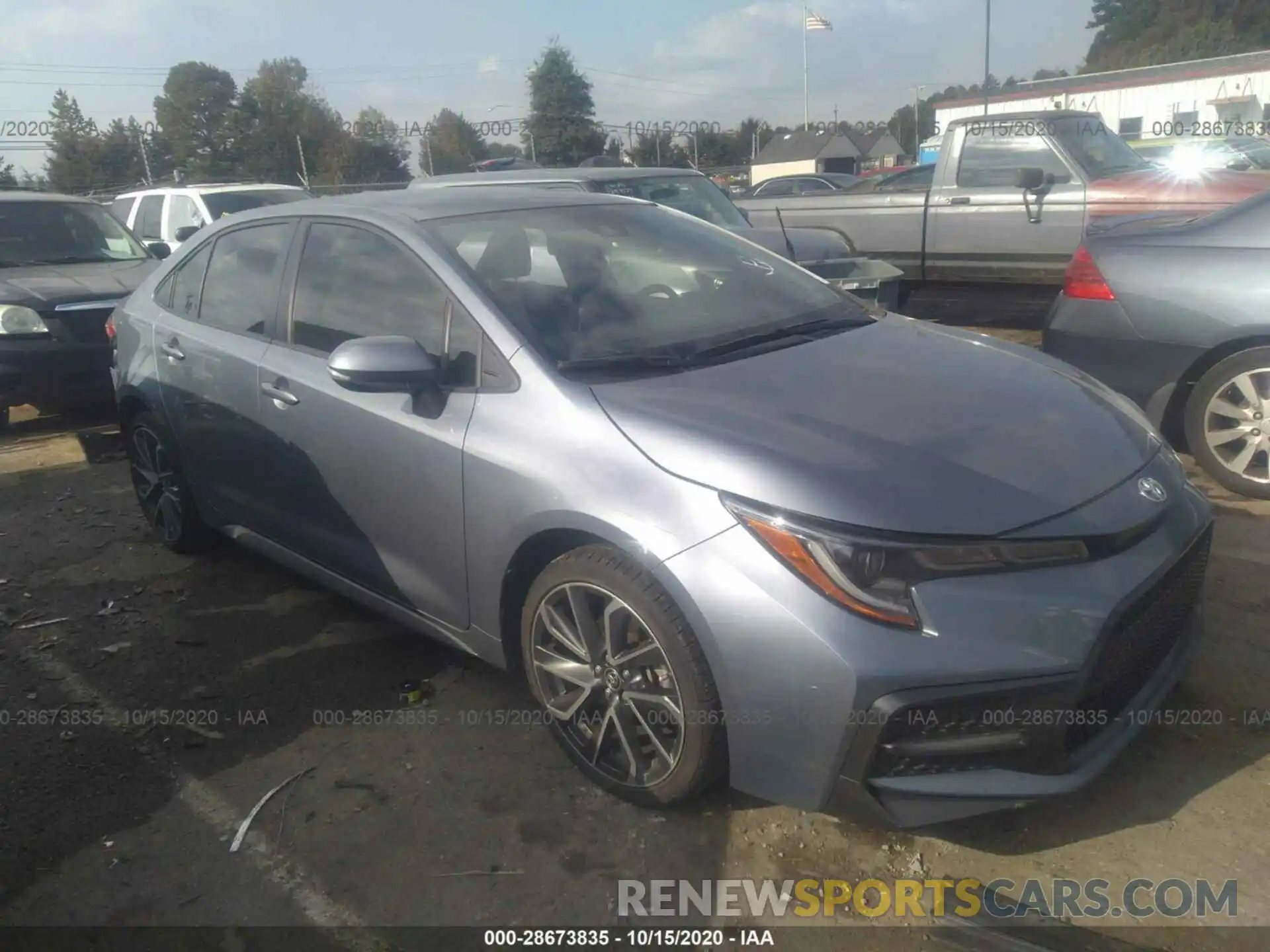 1 Photograph of a damaged car JTDS4RCE0LJ016691 TOYOTA COROLLA 2020