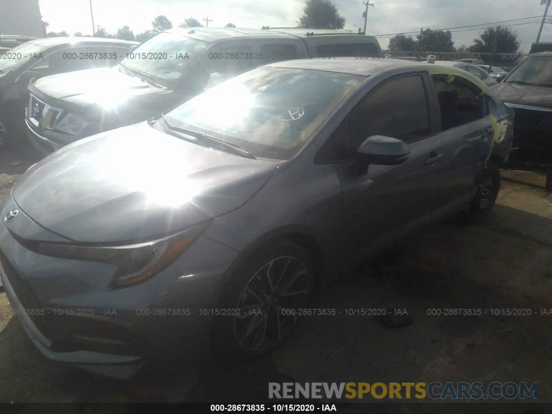 2 Photograph of a damaged car JTDS4RCE0LJ016691 TOYOTA COROLLA 2020