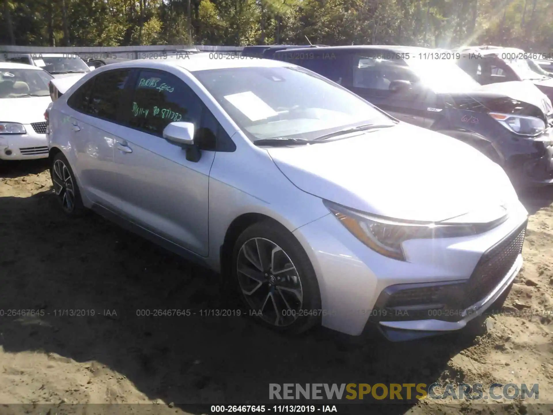 1 Photograph of a damaged car JTDS4RCE0LJ016898 TOYOTA COROLLA 2020