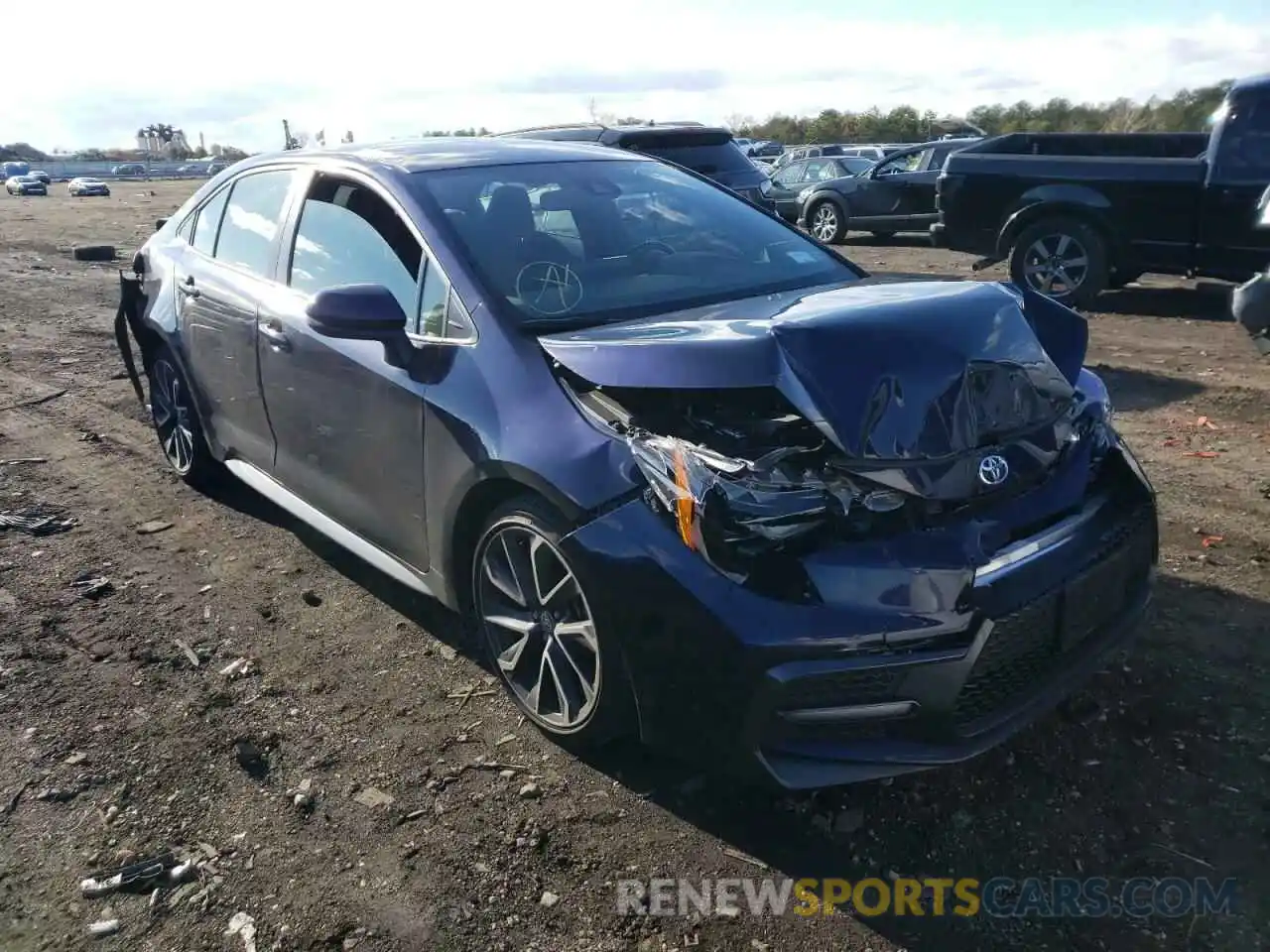 1 Photograph of a damaged car JTDS4RCE0LJ017808 TOYOTA COROLLA 2020