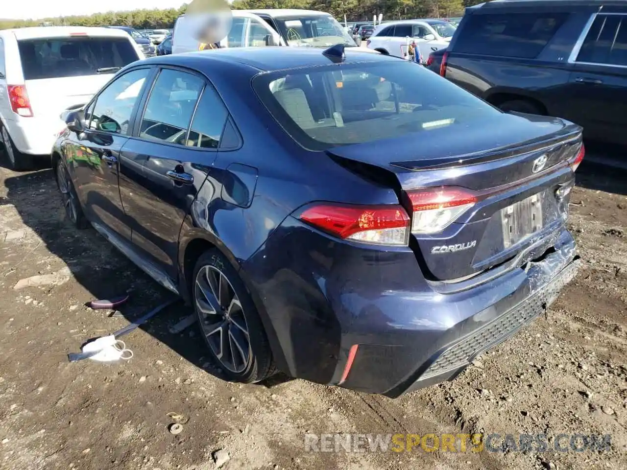 3 Photograph of a damaged car JTDS4RCE0LJ017808 TOYOTA COROLLA 2020