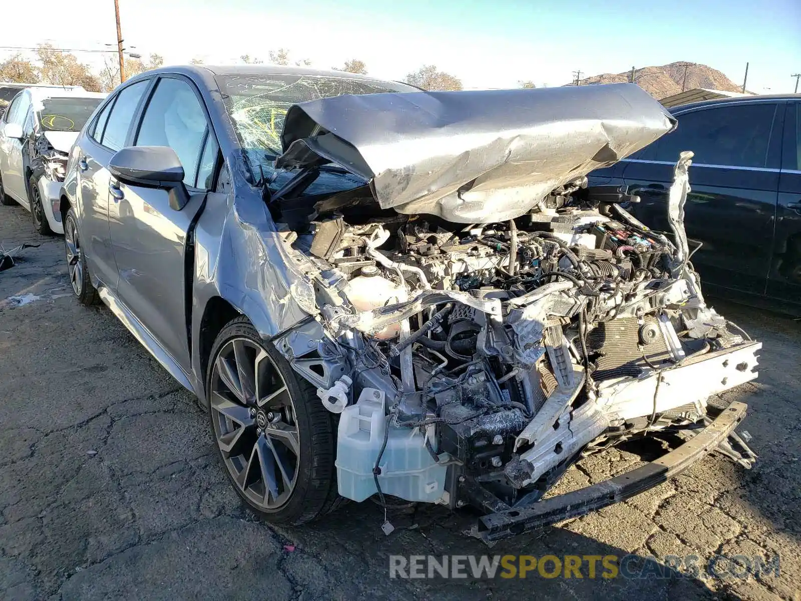 1 Photograph of a damaged car JTDS4RCE0LJ017971 TOYOTA COROLLA 2020