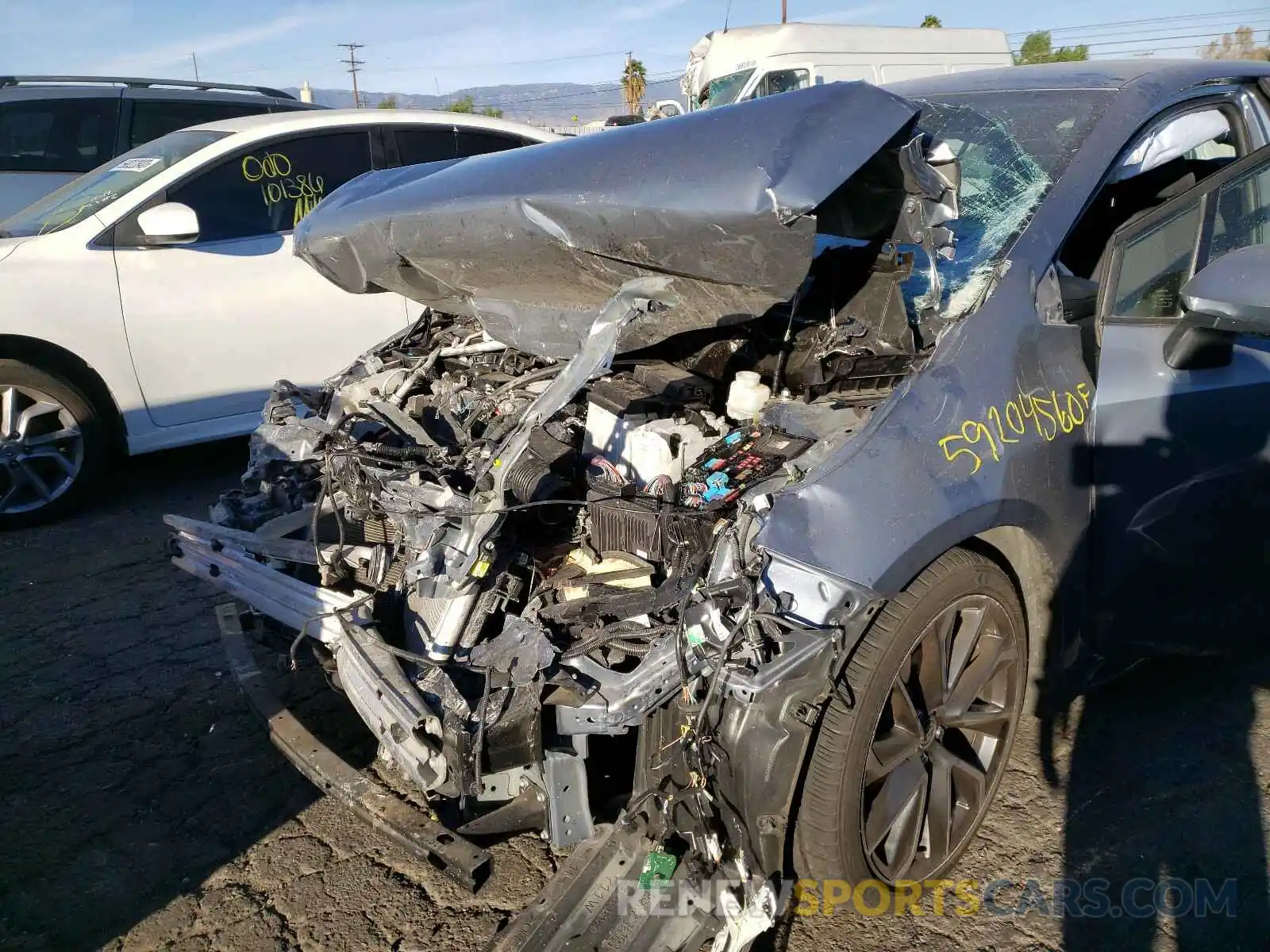 9 Photograph of a damaged car JTDS4RCE0LJ017971 TOYOTA COROLLA 2020