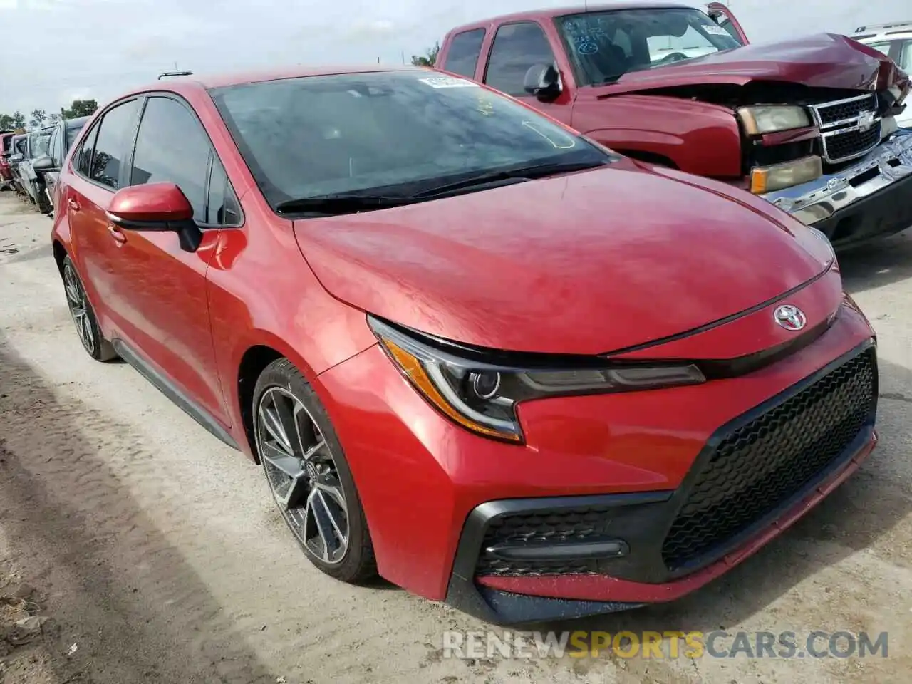 1 Photograph of a damaged car JTDS4RCE0LJ019090 TOYOTA COROLLA 2020