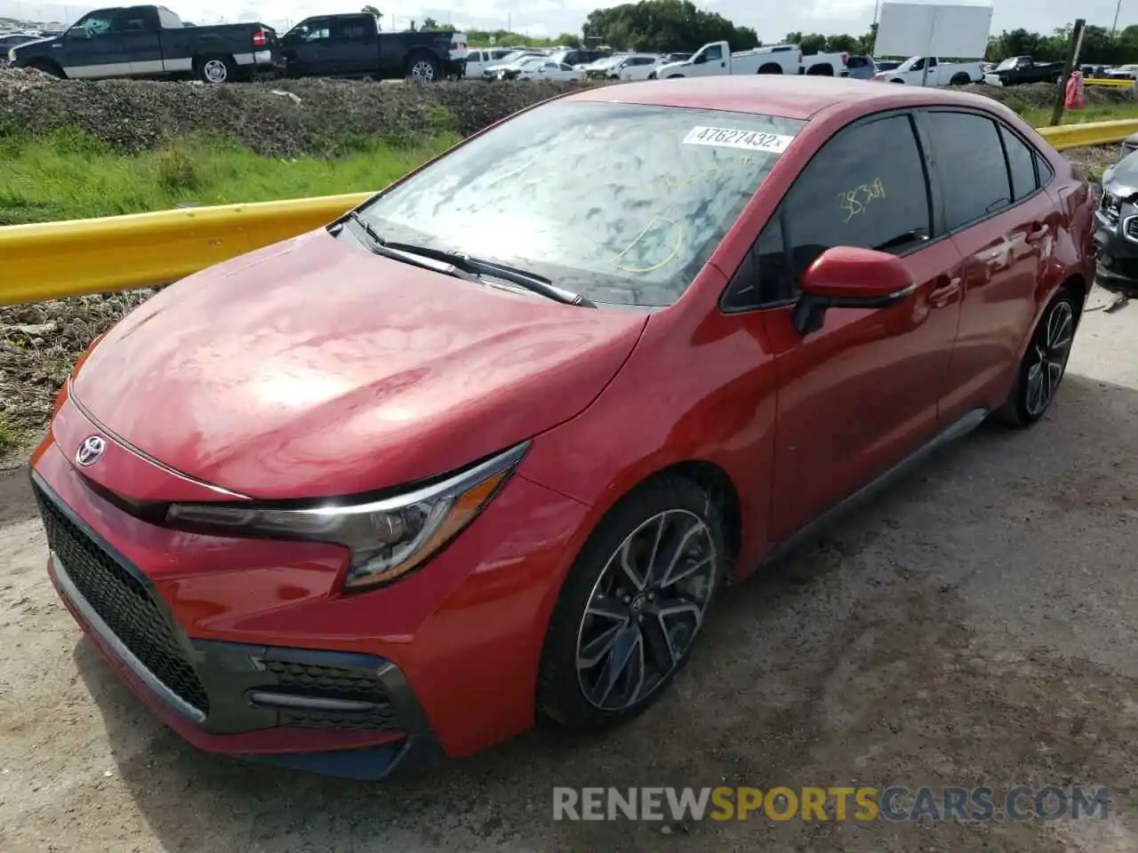 2 Photograph of a damaged car JTDS4RCE0LJ019090 TOYOTA COROLLA 2020