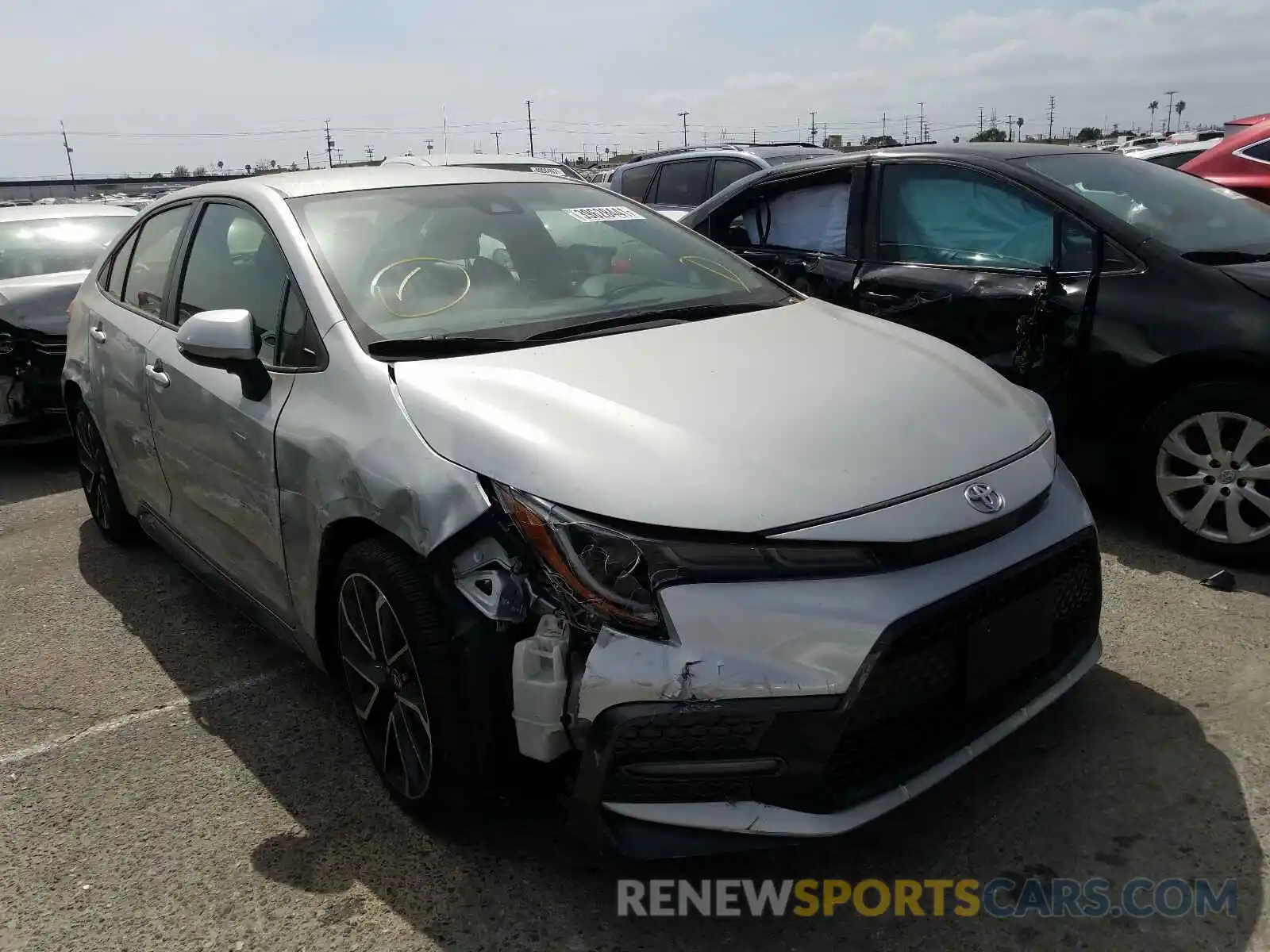 1 Photograph of a damaged car JTDS4RCE0LJ019137 TOYOTA COROLLA 2020