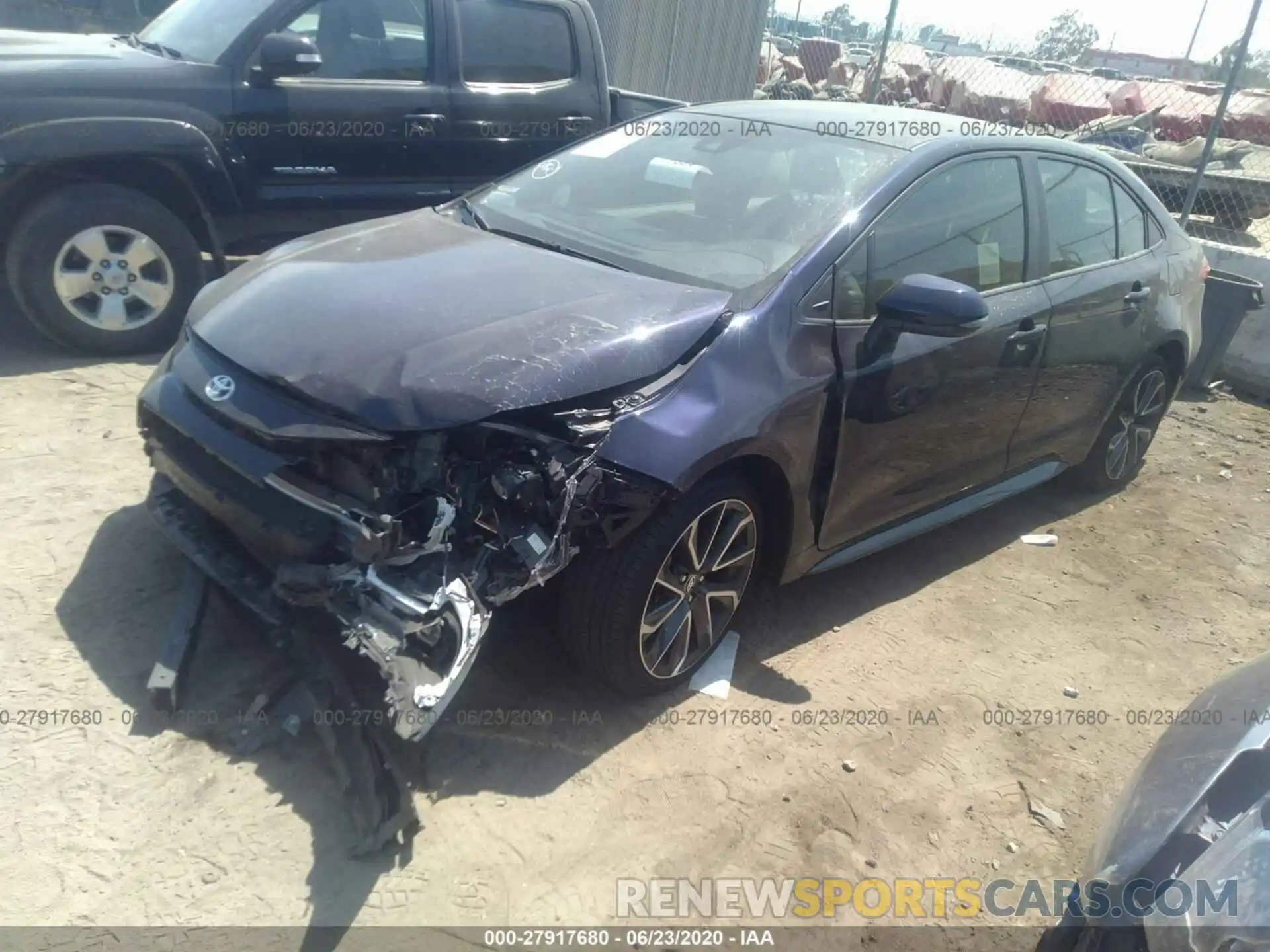 2 Photograph of a damaged car JTDS4RCE0LJ019204 TOYOTA COROLLA 2020