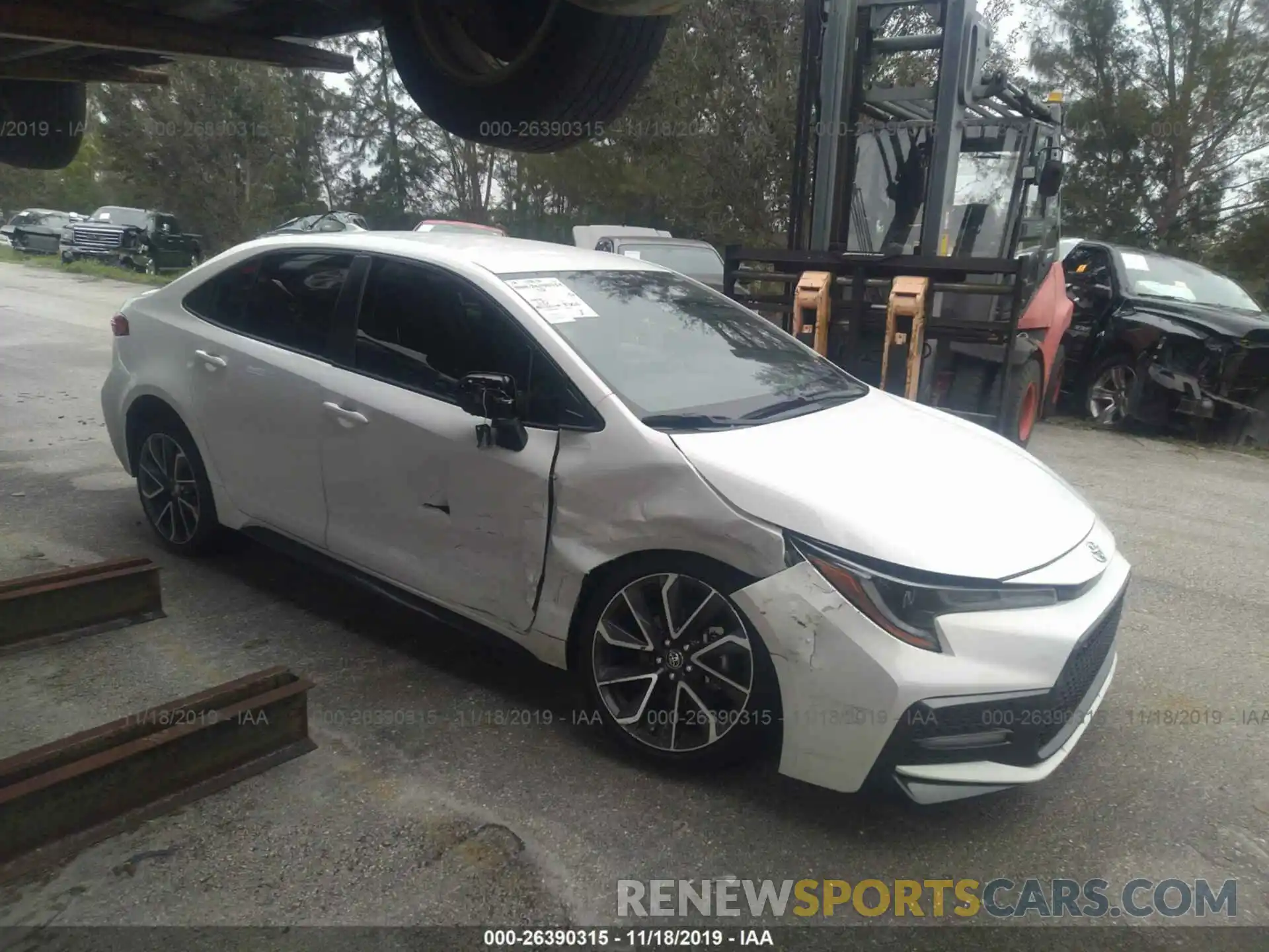 1 Photograph of a damaged car JTDS4RCE0LJ019574 TOYOTA COROLLA 2020