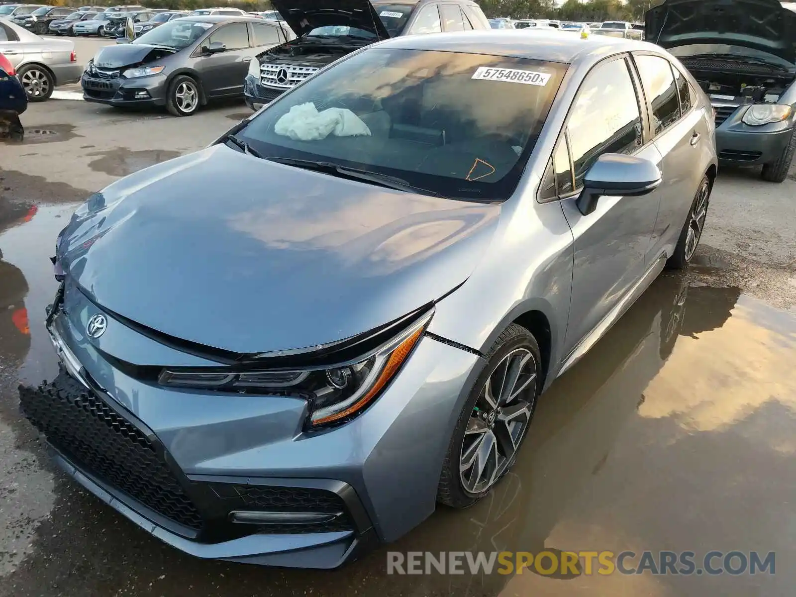 2 Photograph of a damaged car JTDS4RCE0LJ019851 TOYOTA COROLLA 2020