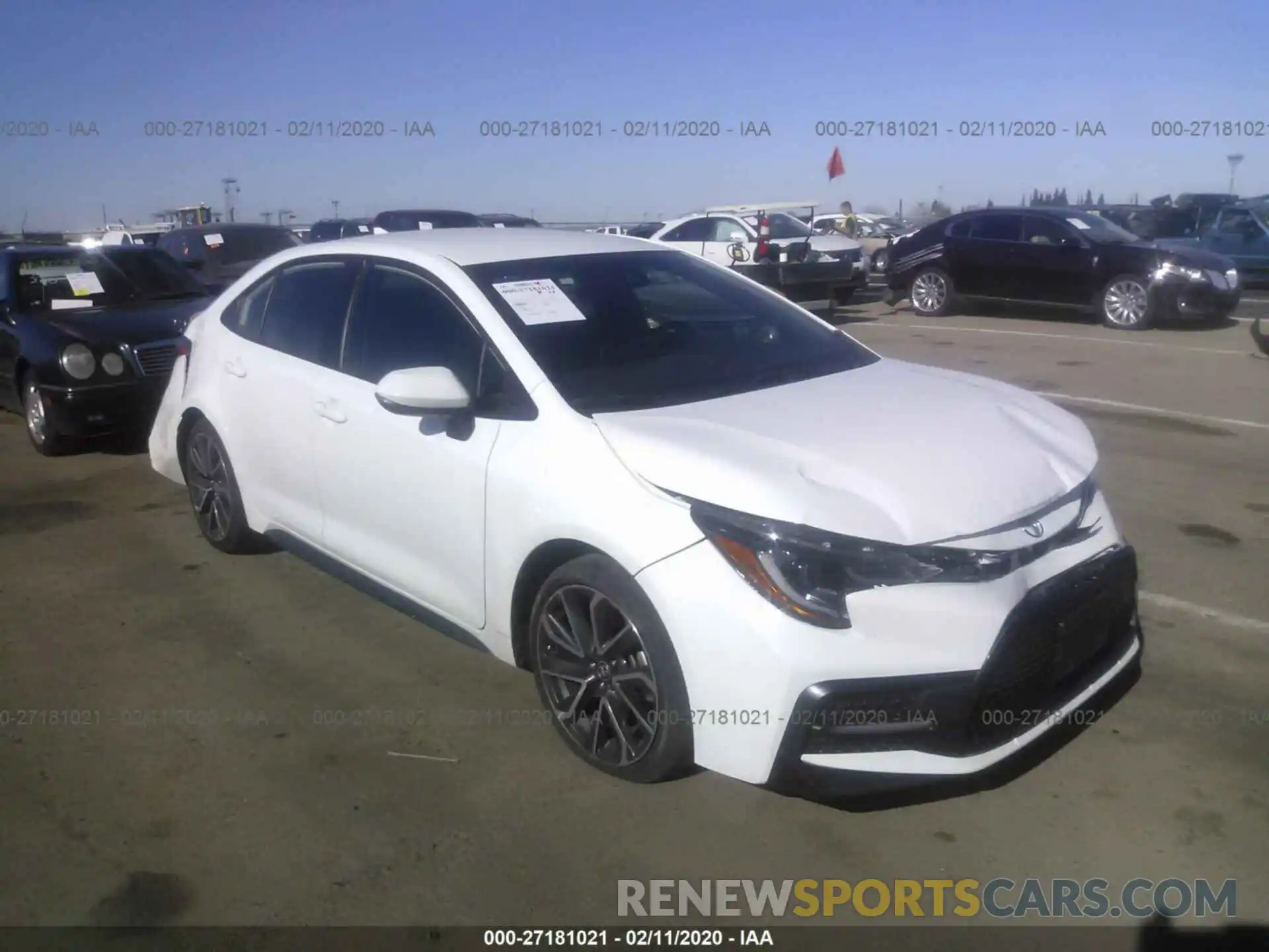 1 Photograph of a damaged car JTDS4RCE0LJ020093 TOYOTA COROLLA 2020