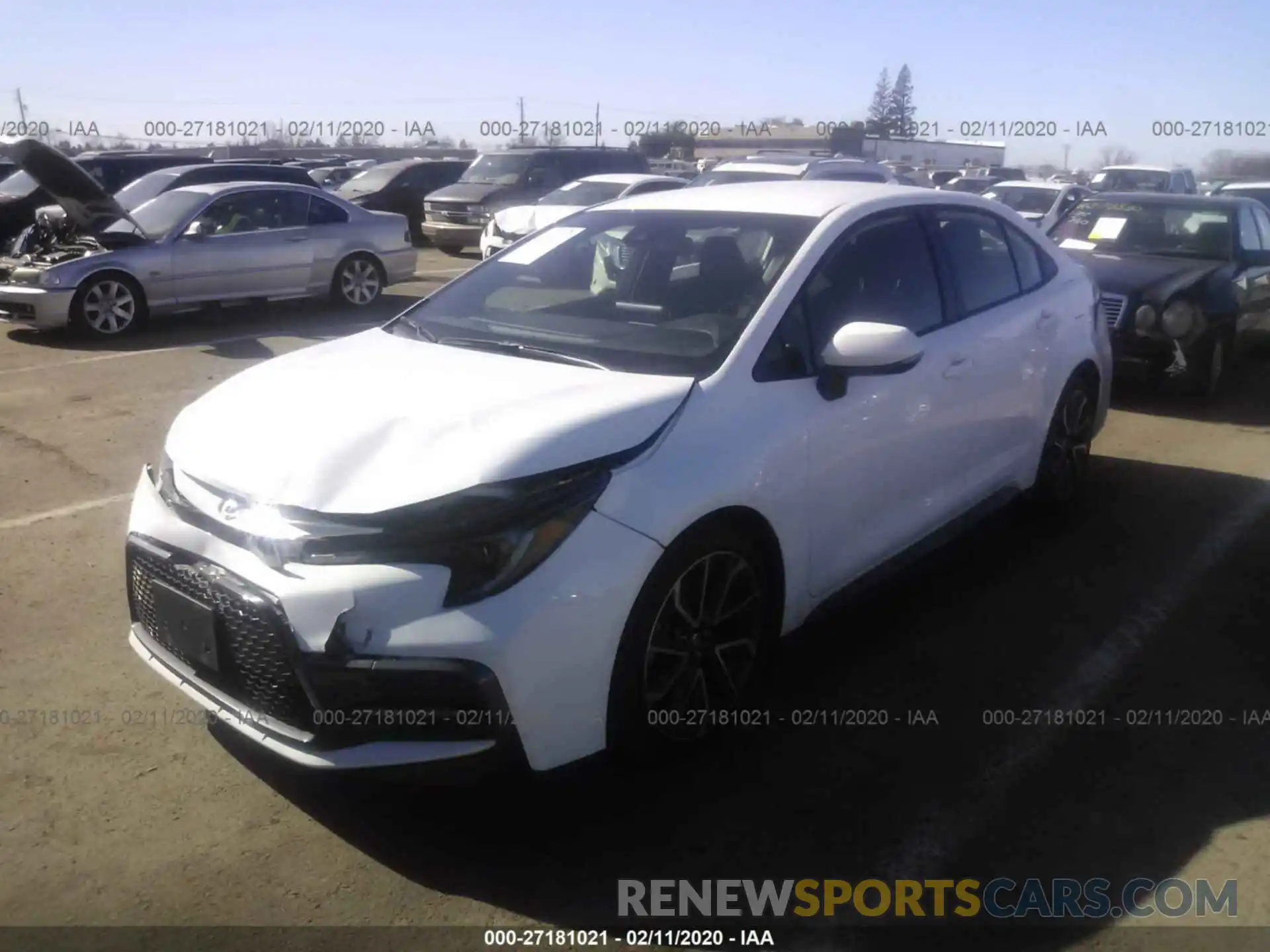 2 Photograph of a damaged car JTDS4RCE0LJ020093 TOYOTA COROLLA 2020