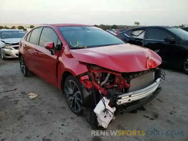 1 Photograph of a damaged car JTDS4RCE0LJ020188 TOYOTA COROLLA 2020