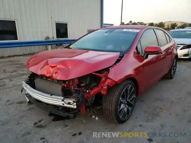 2 Photograph of a damaged car JTDS4RCE0LJ020188 TOYOTA COROLLA 2020