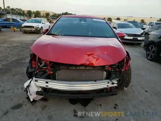 9 Photograph of a damaged car JTDS4RCE0LJ020188 TOYOTA COROLLA 2020