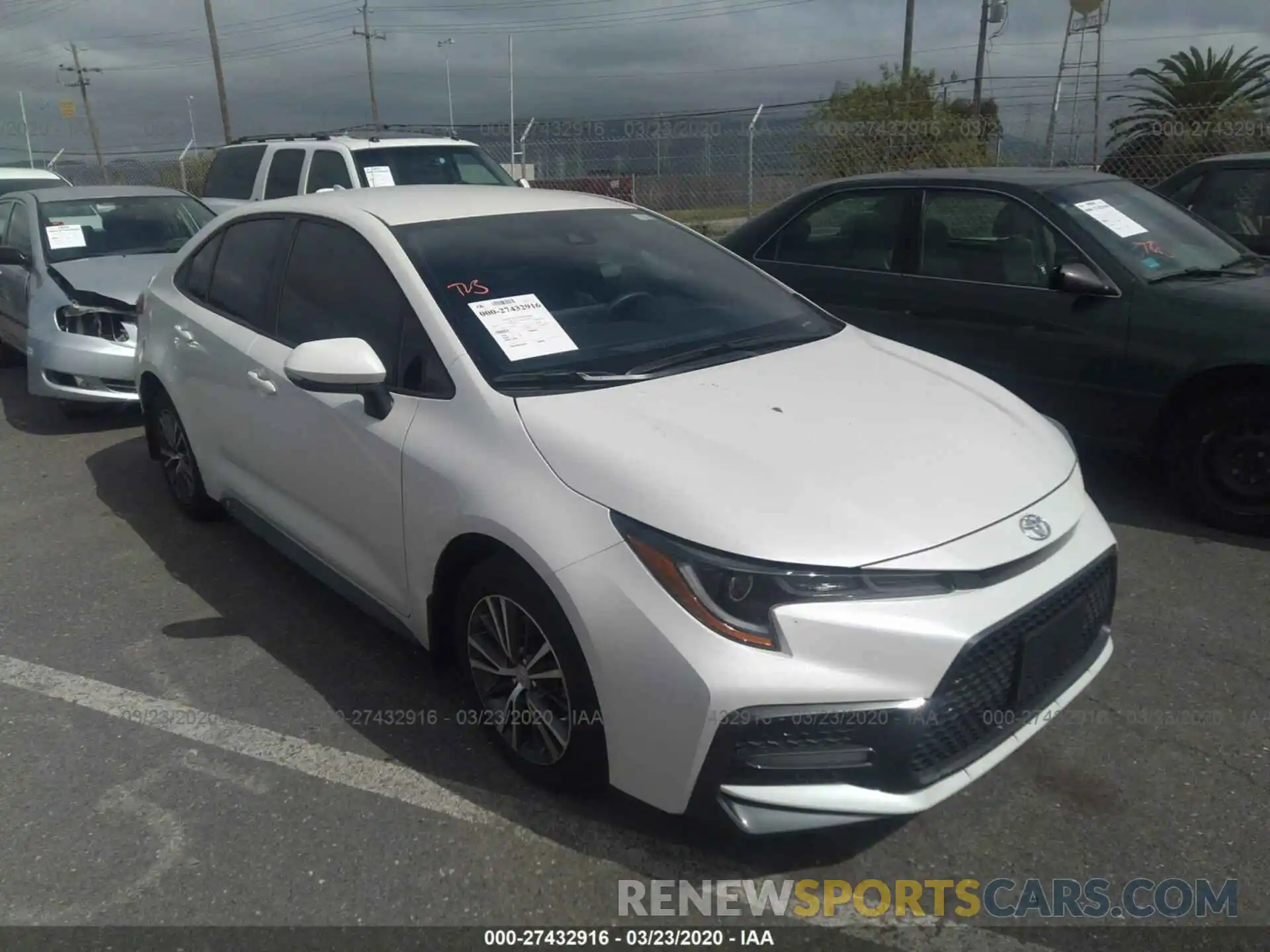 1 Photograph of a damaged car JTDS4RCE0LJ020238 TOYOTA COROLLA 2020