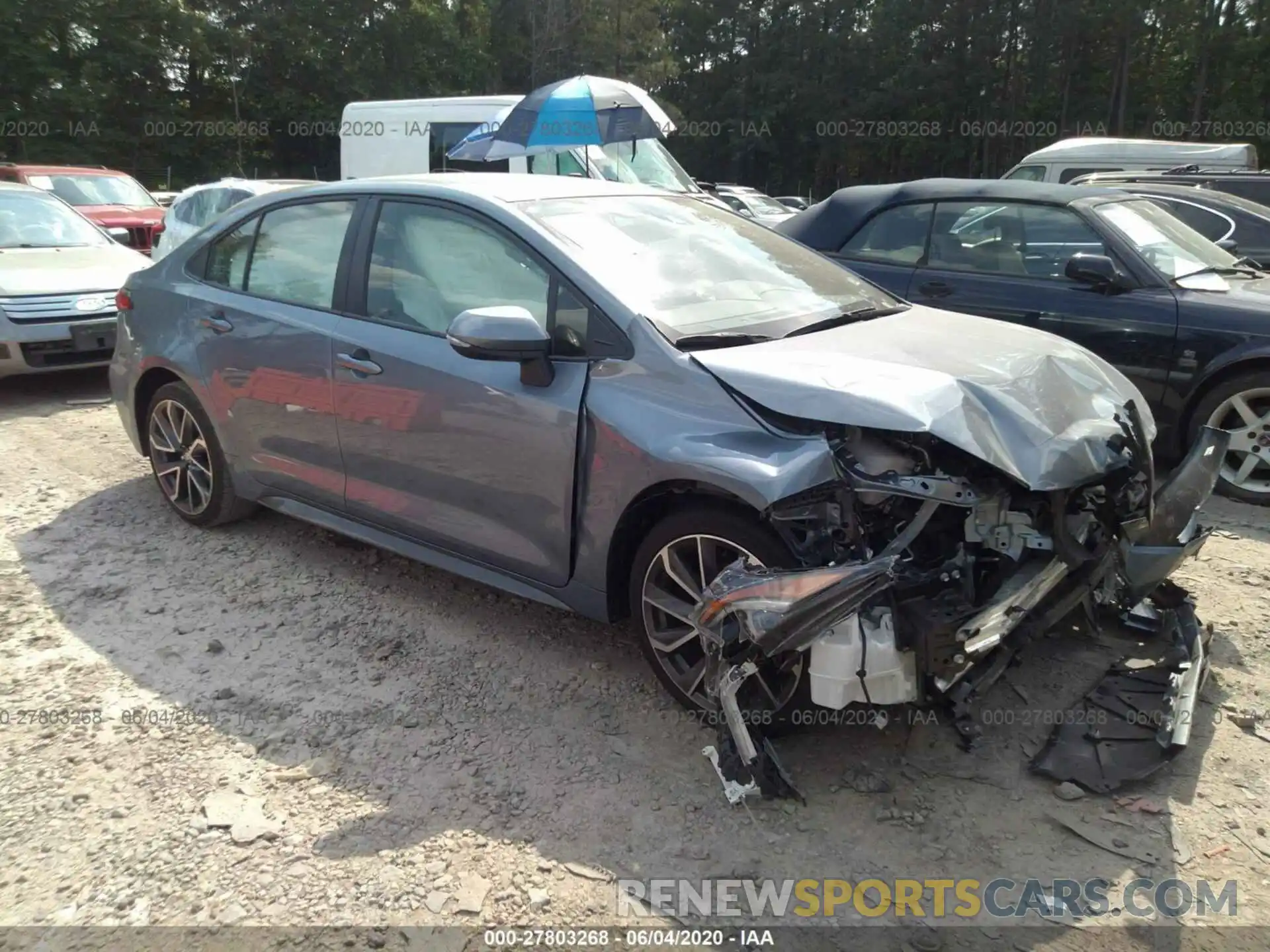 1 Photograph of a damaged car JTDS4RCE0LJ020353 TOYOTA COROLLA 2020