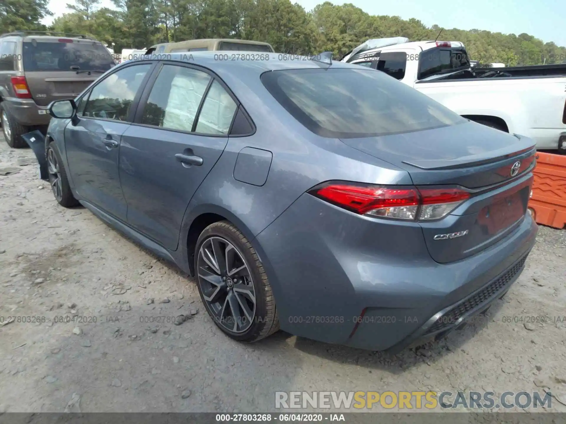 3 Photograph of a damaged car JTDS4RCE0LJ020353 TOYOTA COROLLA 2020