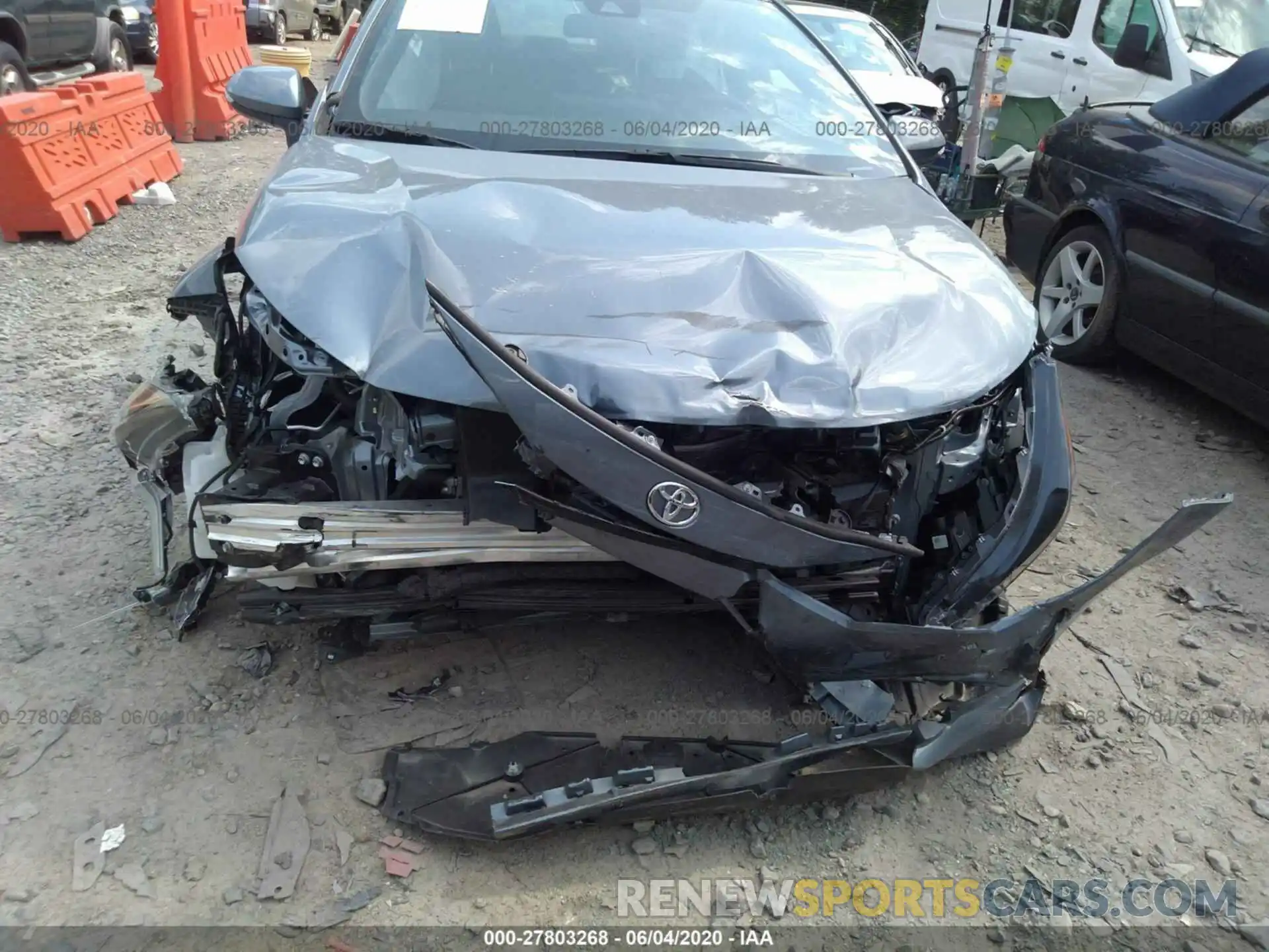 6 Photograph of a damaged car JTDS4RCE0LJ020353 TOYOTA COROLLA 2020