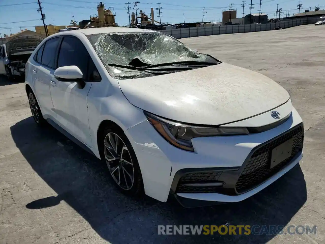 1 Photograph of a damaged car JTDS4RCE0LJ020627 TOYOTA COROLLA 2020