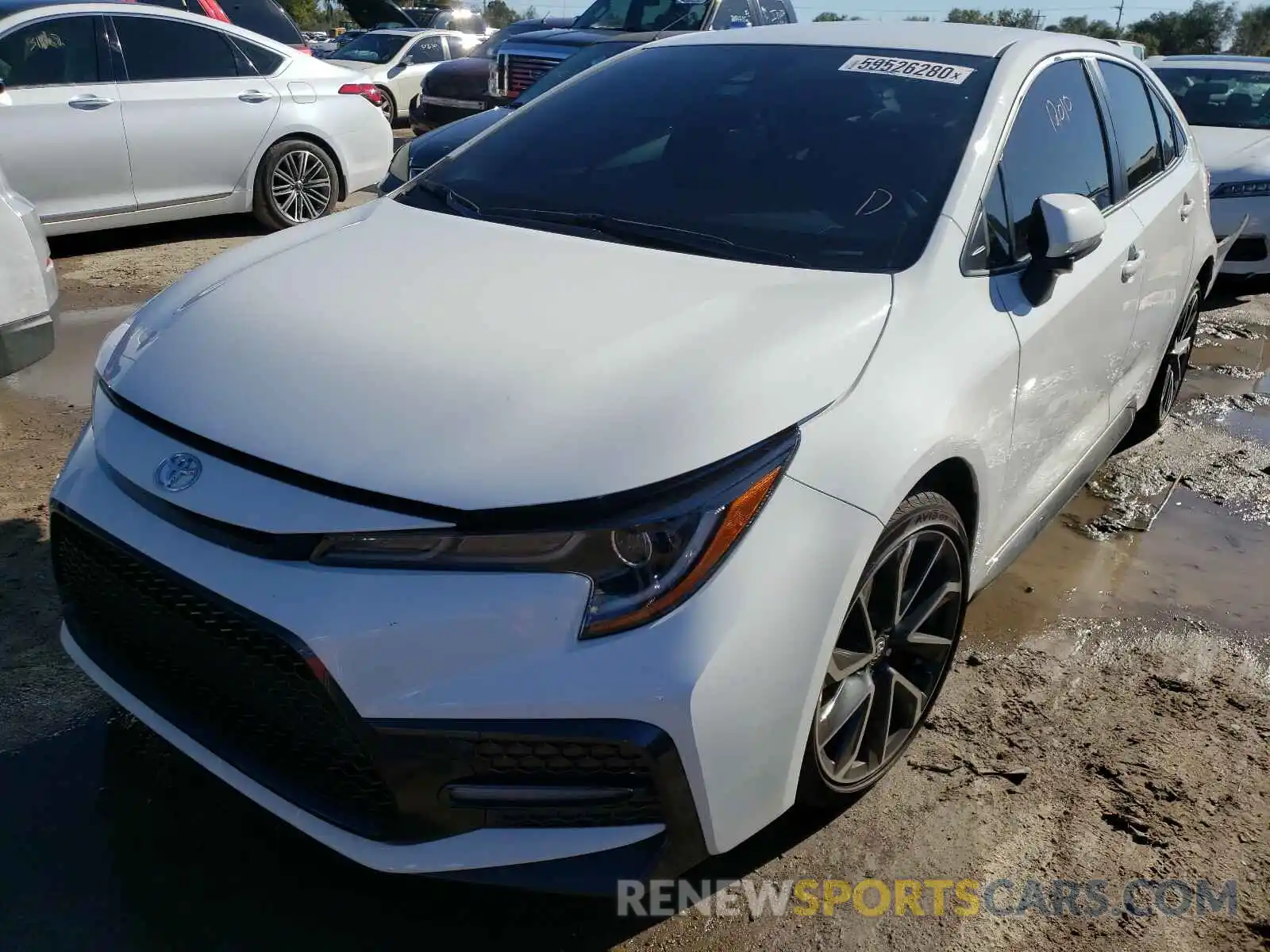 2 Photograph of a damaged car JTDS4RCE0LJ021390 TOYOTA COROLLA 2020