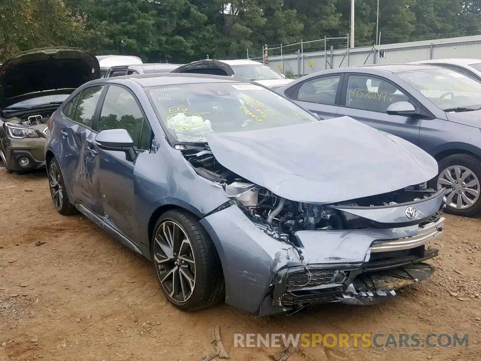 1 Photograph of a damaged car JTDS4RCE0LJ022362 TOYOTA COROLLA 2020